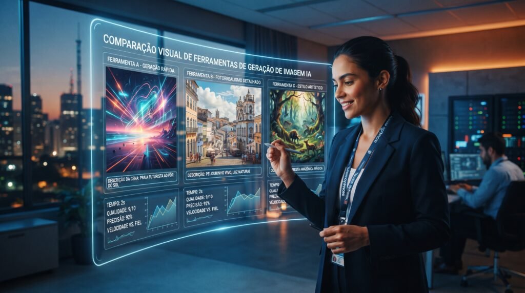 Comparação das melhores IAs para criar imagens em 2026