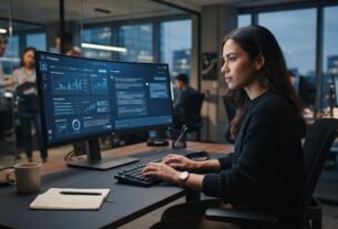 ChatGPT em 2026 com inteligência artificial em computador
