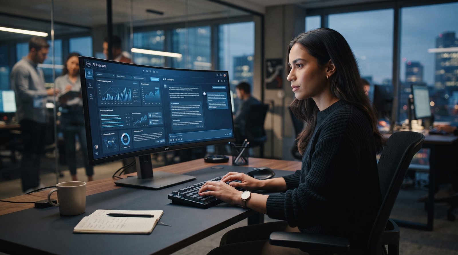 ChatGPT em 2026 com inteligência artificial em computador
