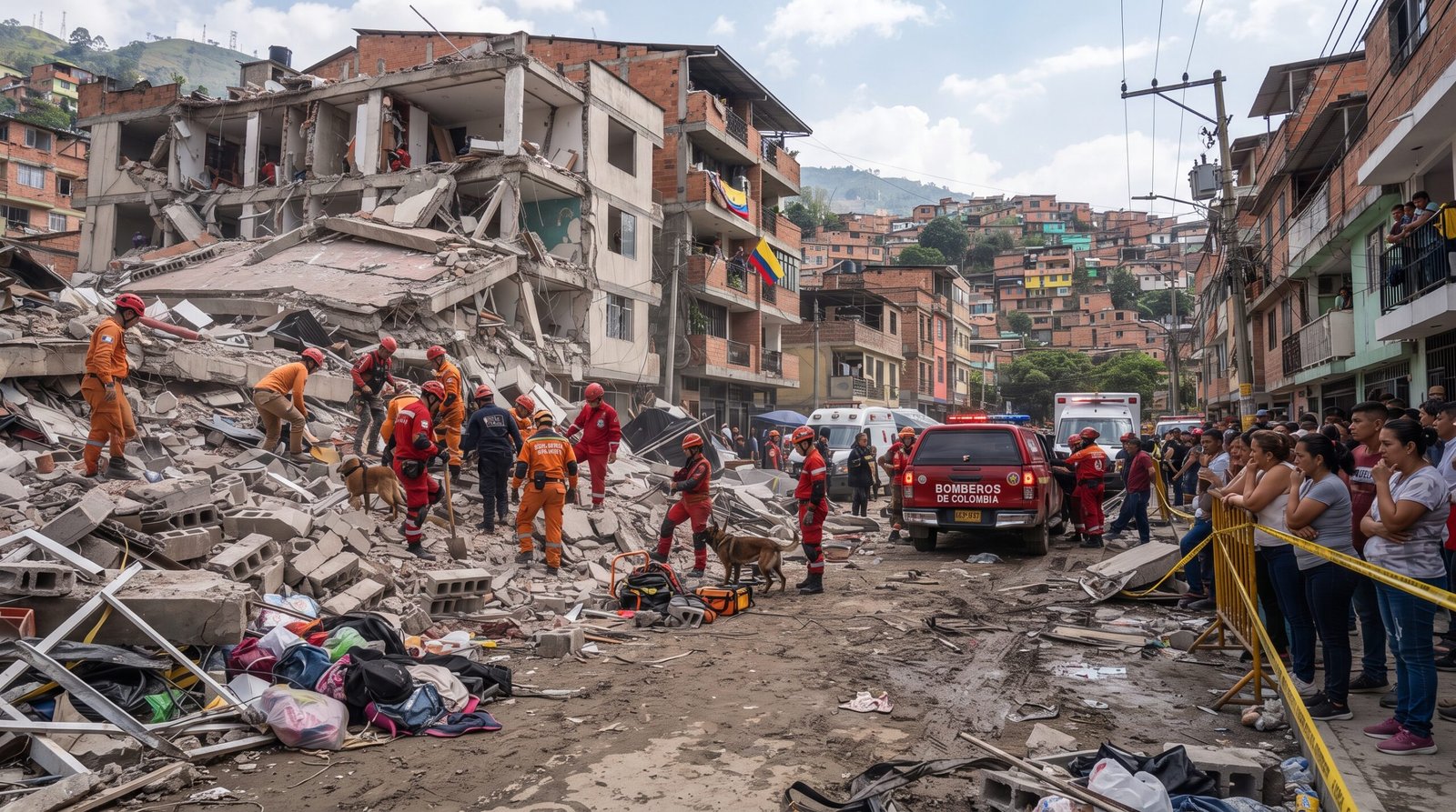 Terremoto na Colômbia de magnitude 7,4 em 2026