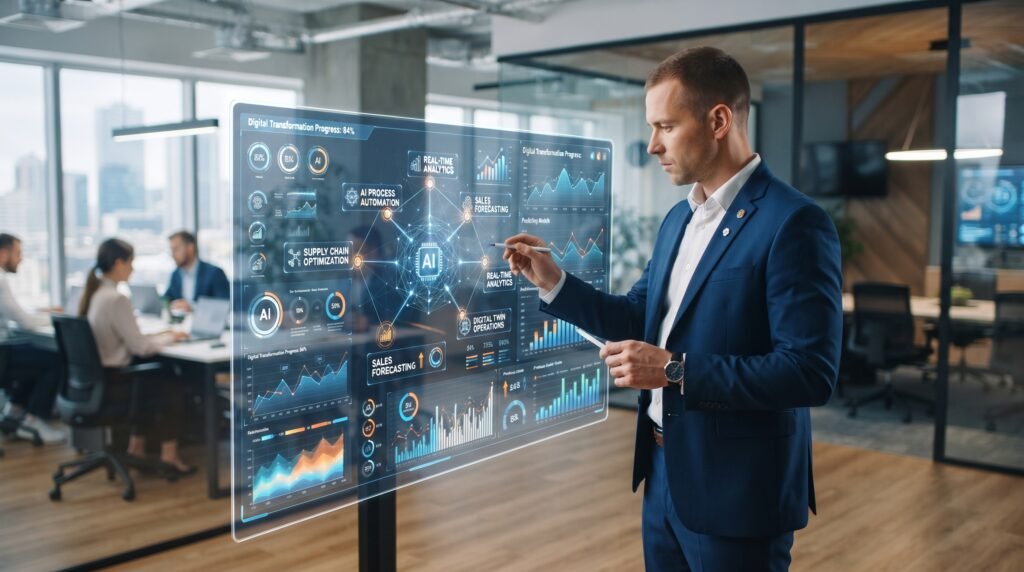 Automação de empresas usando inteligência artificial