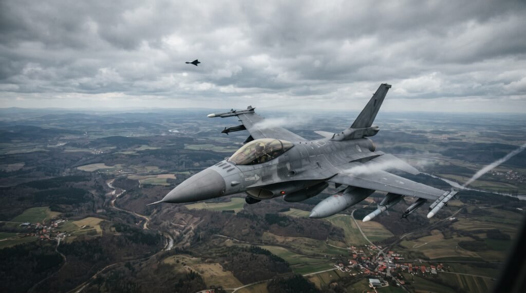 Caça da OTAN intercepta drone após incidente no espaço aéreo da Romênia