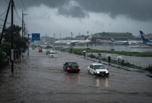 Chuvas recordes no Japão deixam milhares presos no aeroporto de Narita