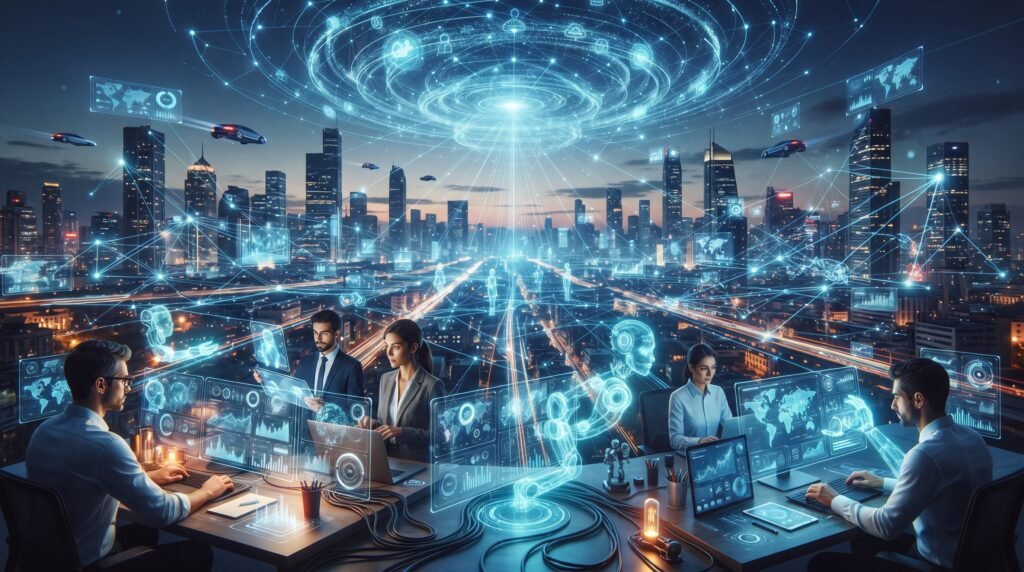 Futuro da inteligência artificial com agentes digitais inteligentes
