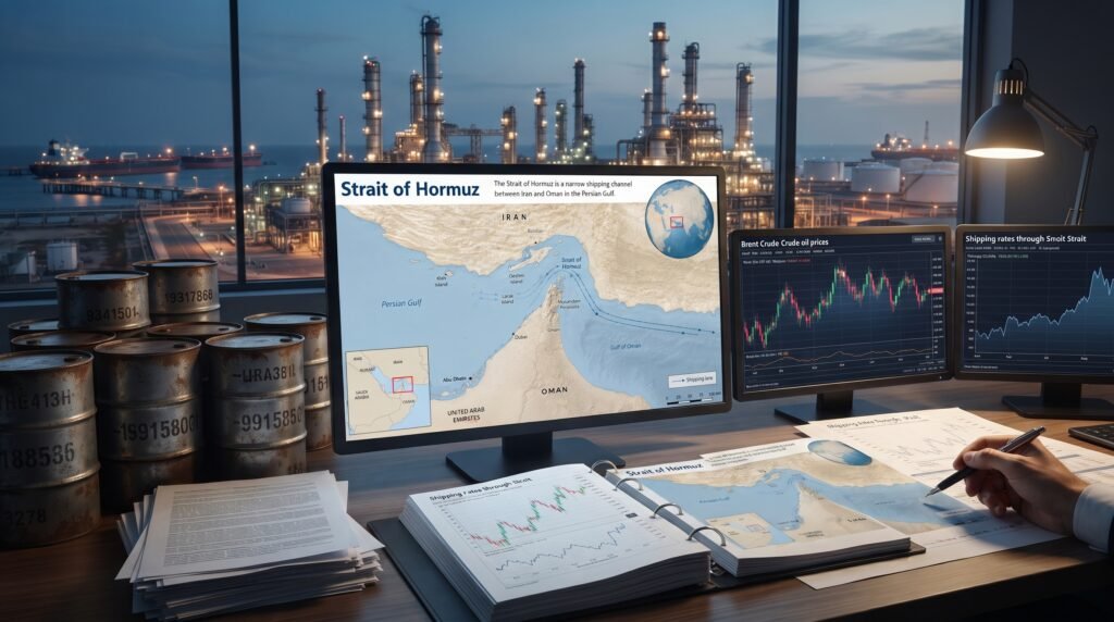 Estreito de Hormuz e transporte mundial de petróleo em 2026
