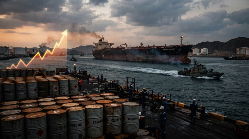 Preço do petróleo Brent sobe após ataques no Estreito de Hormuz