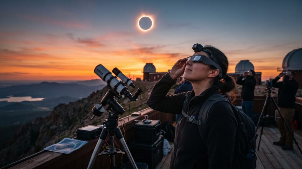 Como observar o eclipse solar de 12 de agosto de 2026 com segurança