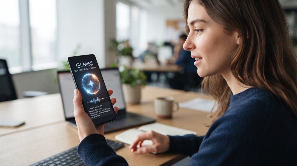 Gemini substituindo o Google Assistente no Android