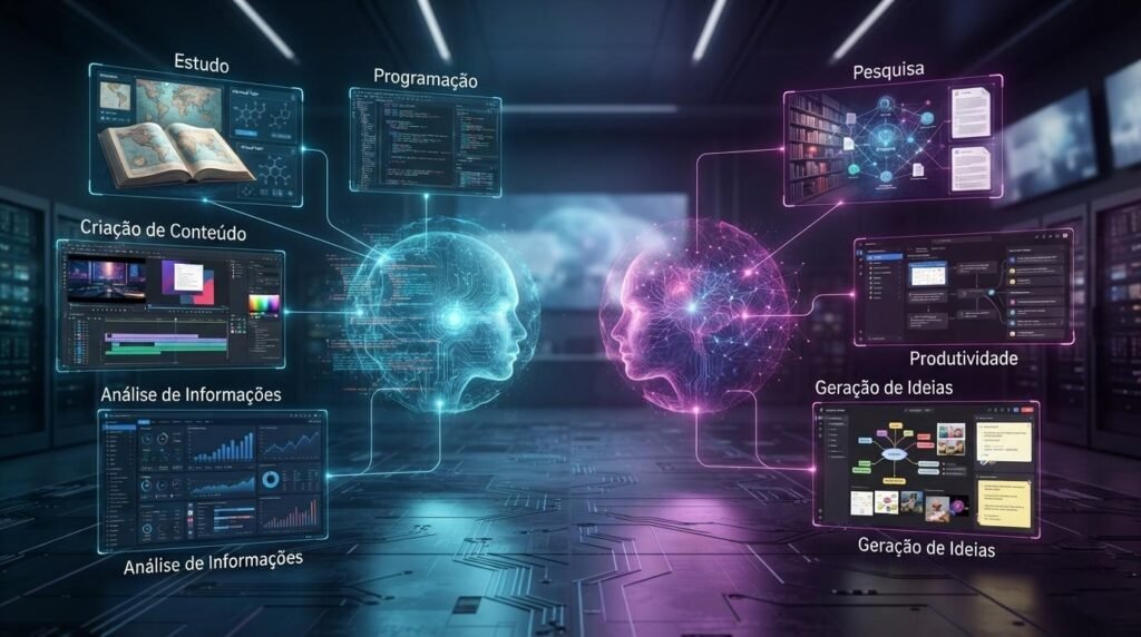 Comparação entre Gemini e ChatGPT em 2026