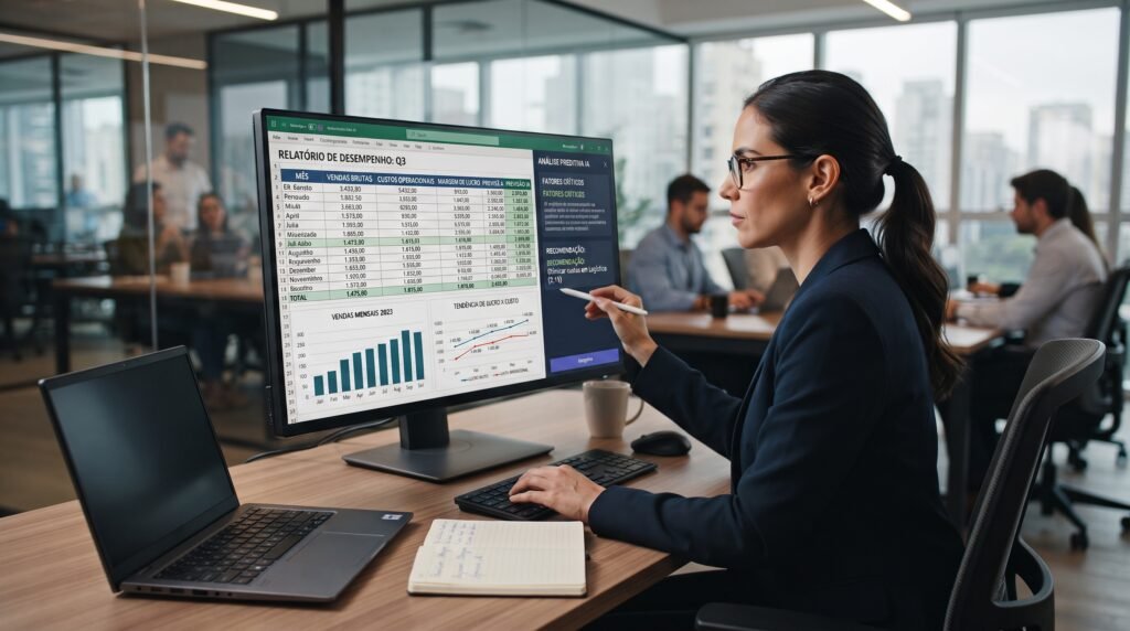 ChatGPT analisando dados e planilhas no trabalho em 2026