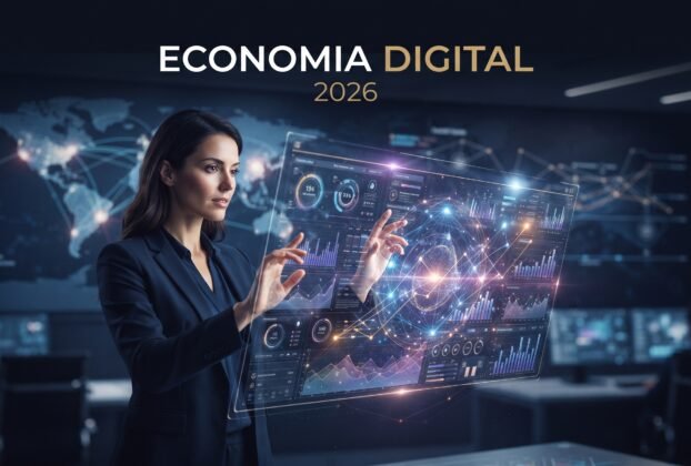 Economia digital em 2026 transformando negócios, tecnologia e pagamentos digitais