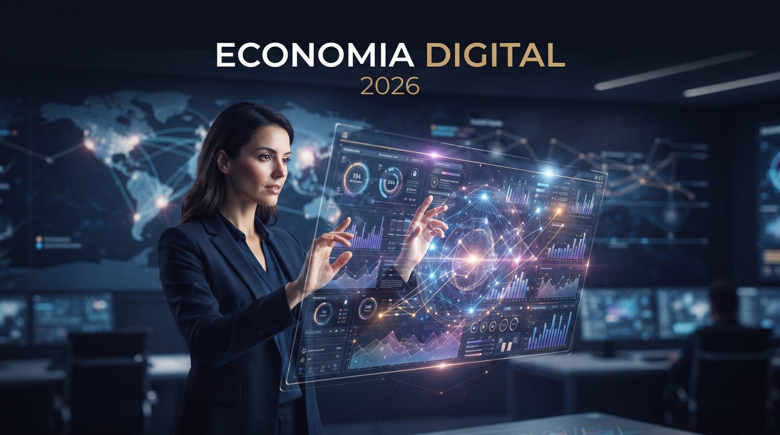 Economia digital em 2026 transformando negócios, tecnologia e pagamentos digitais