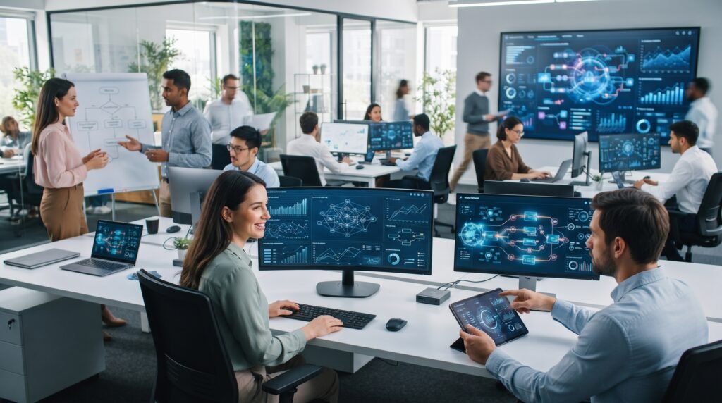 Empresas usando agentes de IA para automação e produtividade