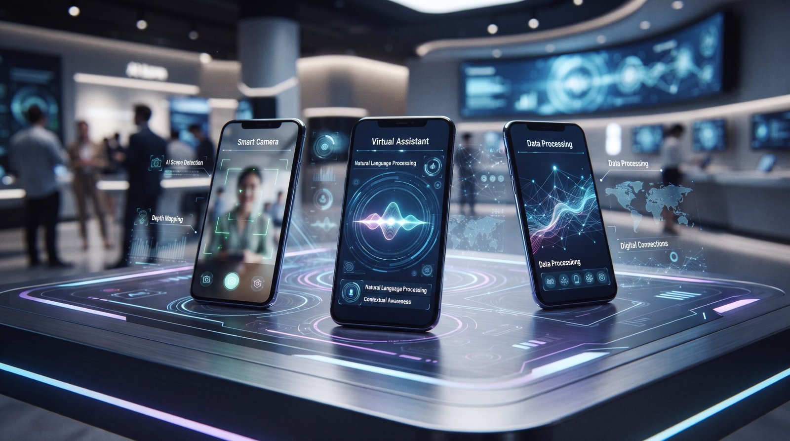 Celulares com IA em 2026 usando recursos de inteligência artificial