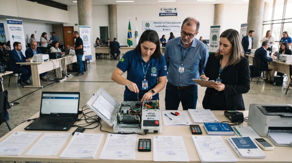 Auditoria e teste de integridade da urna eletrônica