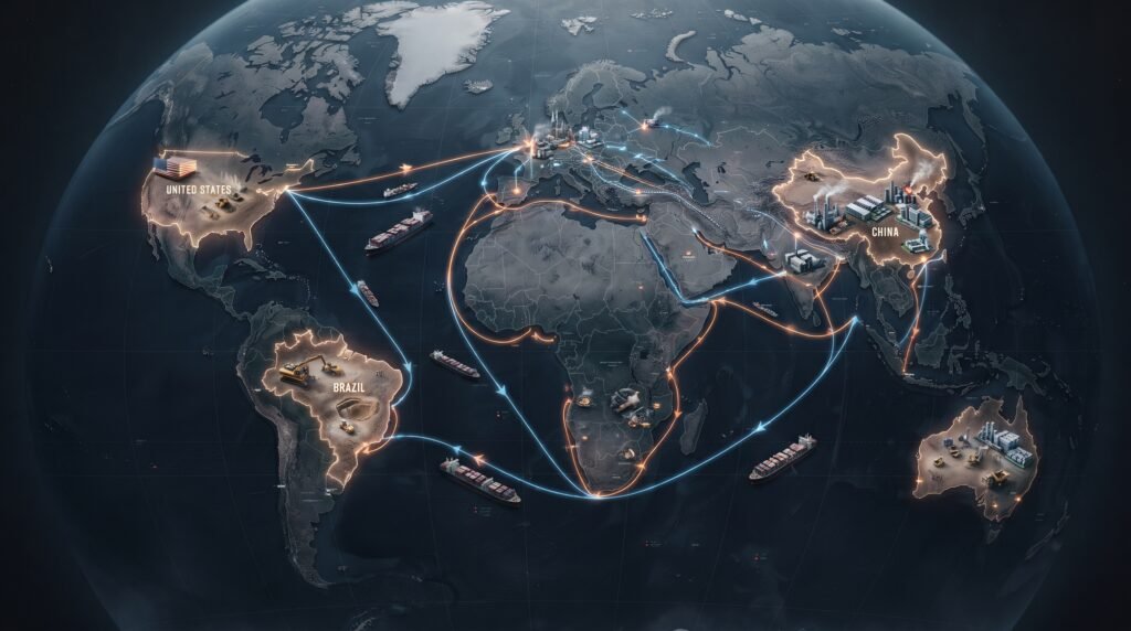 Disputa global por minerais críticos e cadeias dminerais críticos, Estados Unidos, economia mundial, tecnologia, inteligência artificial, China, mineração, segurança nacional, cadeia de suprimentos,
defesa, economia digitale suprimentos