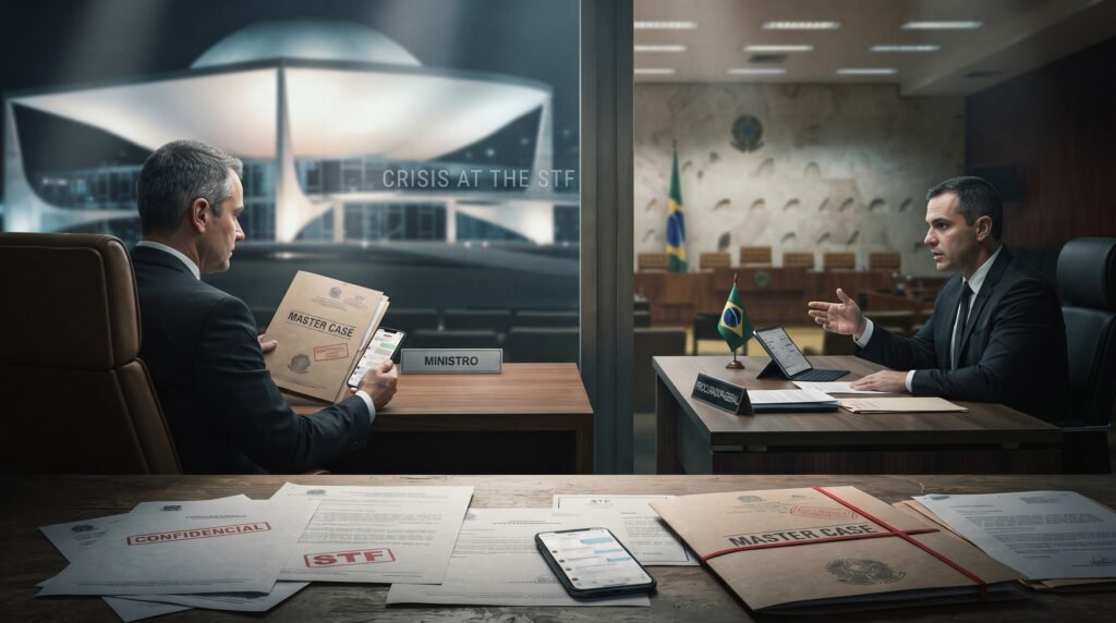 Moraes e Gonet no contexto do caso Master e da crise no STF