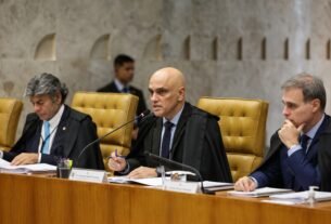 Moraes e Mendonça no STF após divulgação de relatório da PF