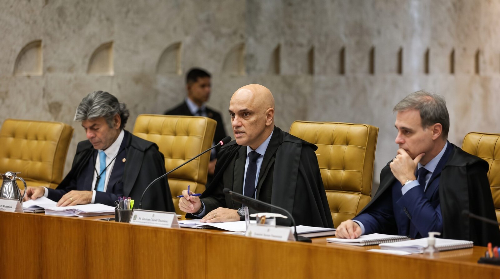 Moraes e Mendonça no STF após divulgação de relatório da PF