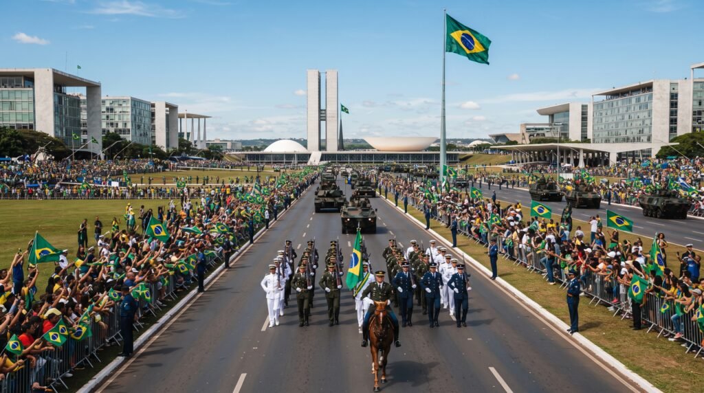 Desfile de 7 de Setembro de 2026 em Brasília com celebração da soberania nacional